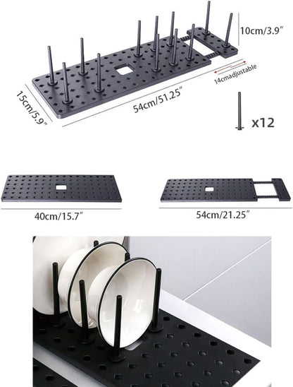 Adjustable Drawer Plate Rack
