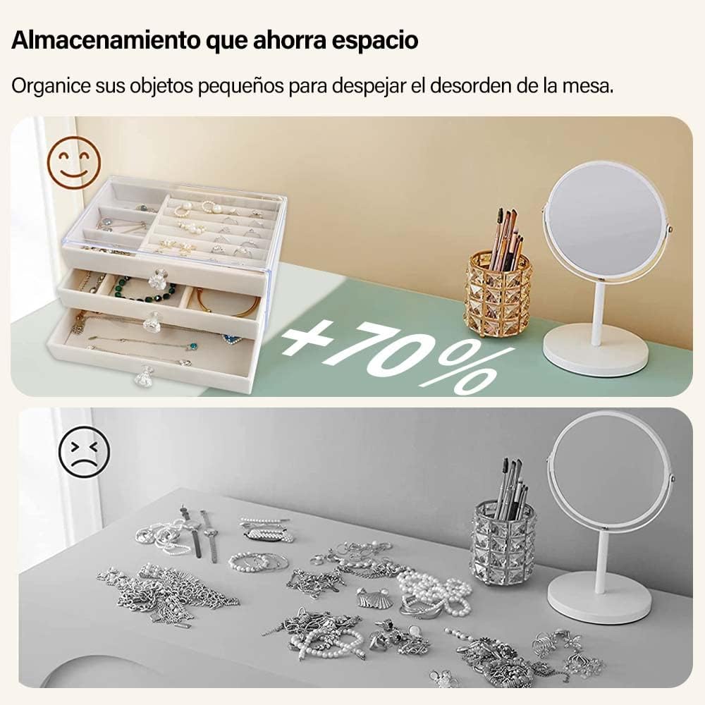 3 Drawers Jewelry Box