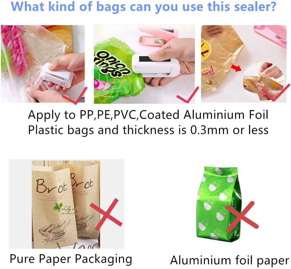 Bag Sealing Machine, Mini Heat Sealer Machine, white color