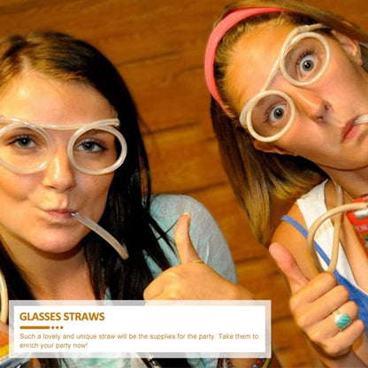 goggles straw Fun Eyeglasses Drinking Straw – Waf Store Lebanon