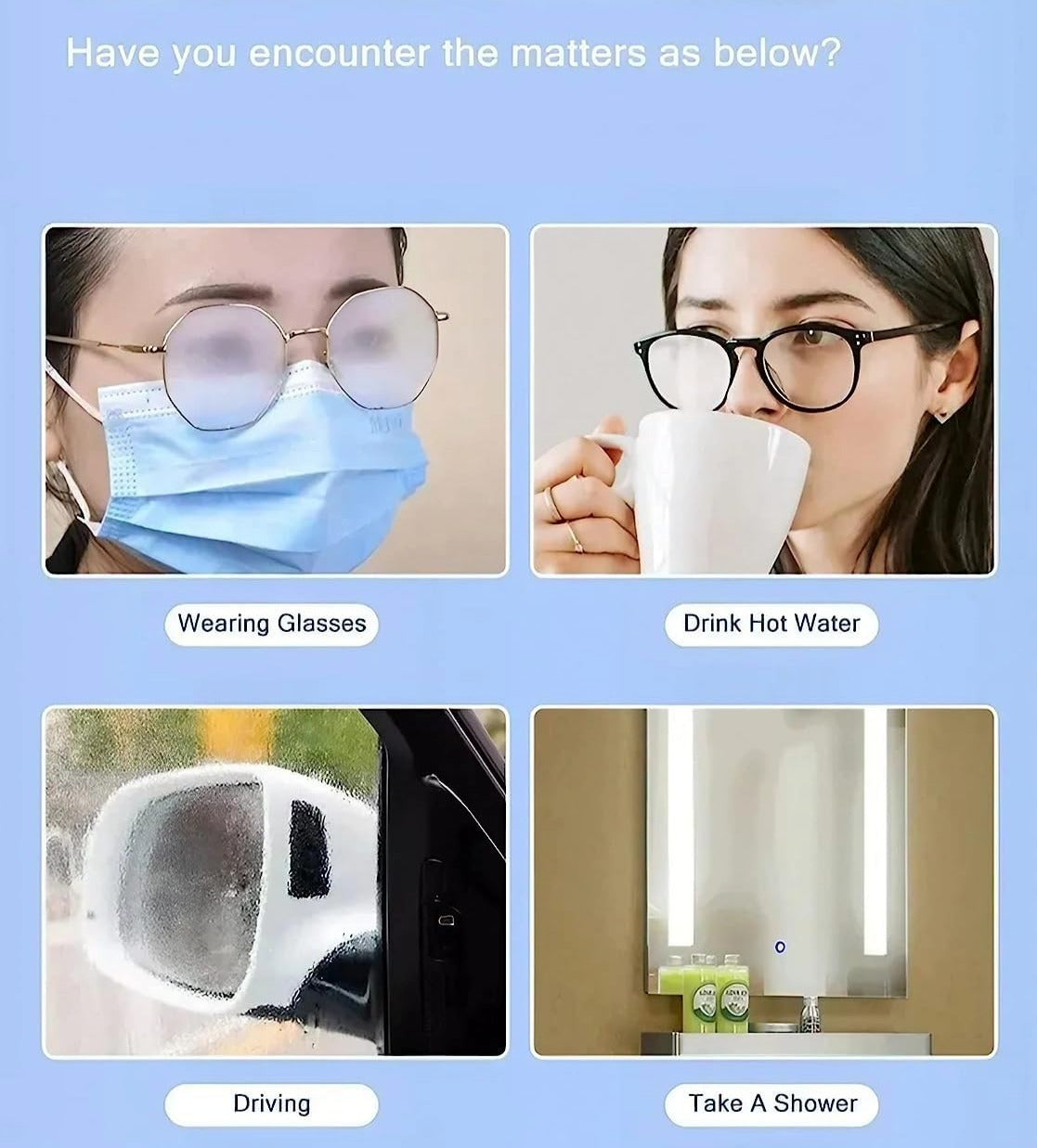Lenses Anti-Fogging Wipes (100 wipes)