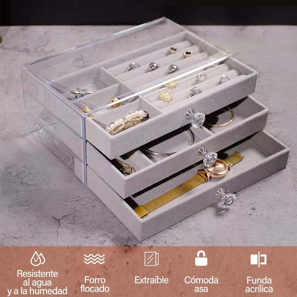 3 Drawers Jewelry Box