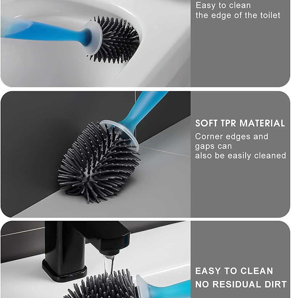 Silicone Soap Dispenser Toilet Brush