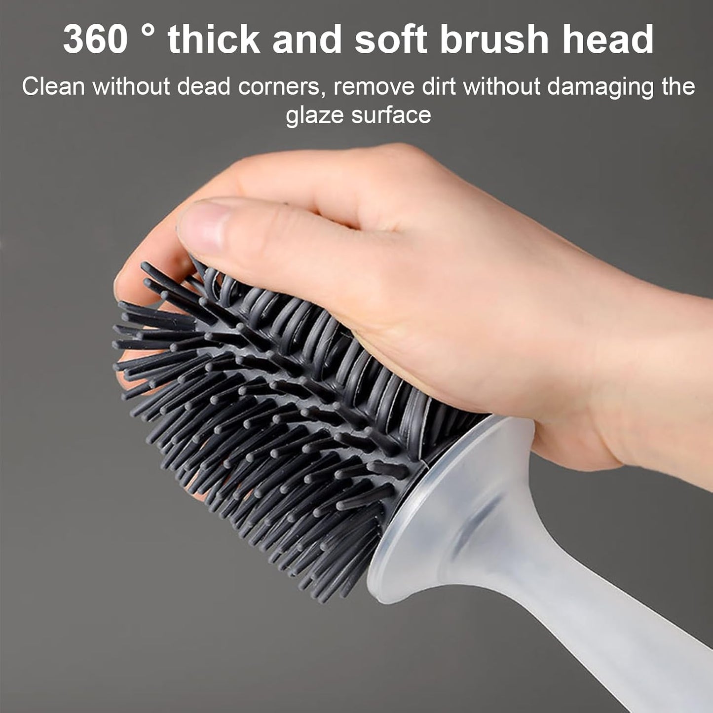 Silicone Soap Dispenser Toilet Brush