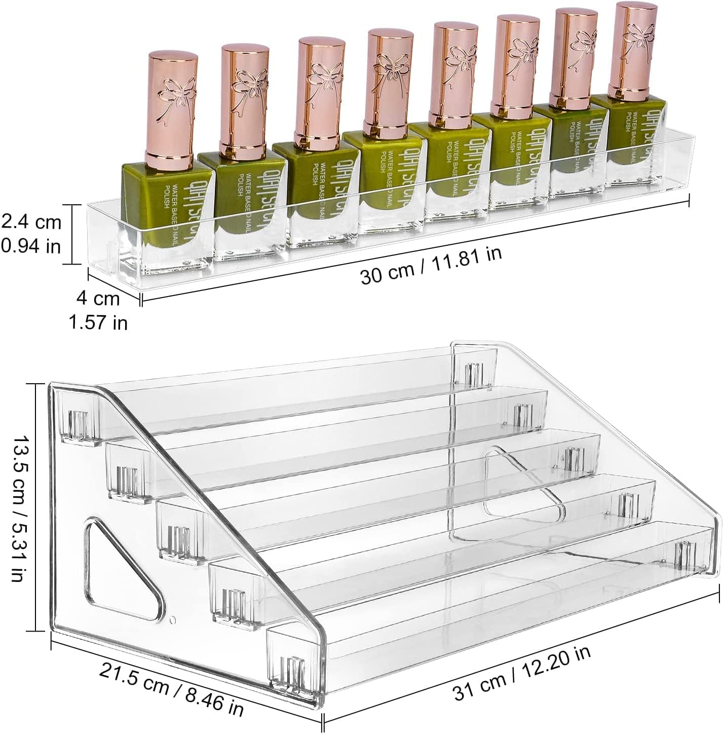 Multilevel Acrylic Cosmetics Display
