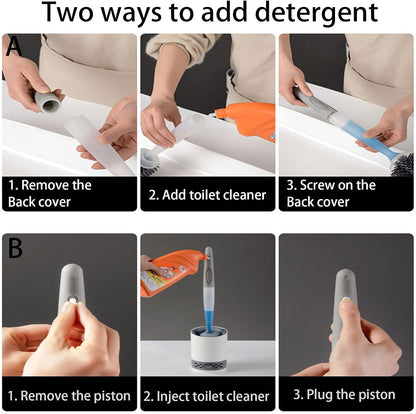 Silicone Soap Dispenser Toilet Brush