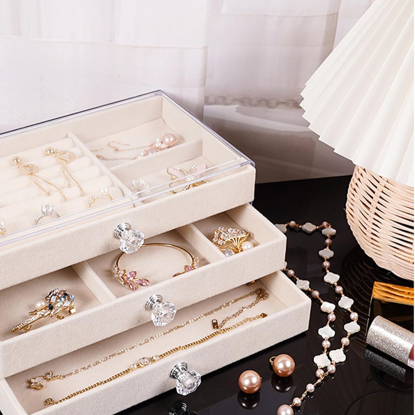 3 Drawers Jewelry Box