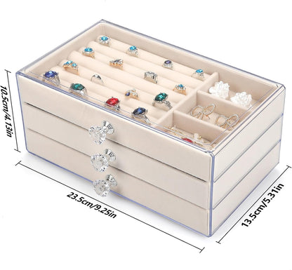 3 Drawers Jewelry Box