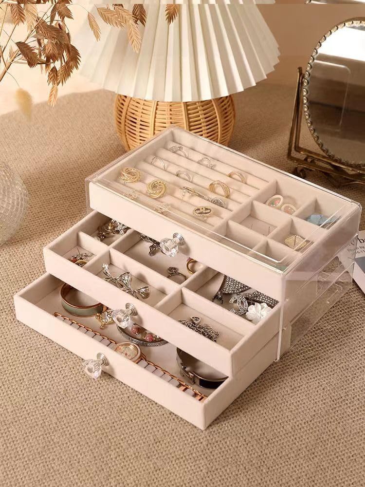 3 Drawers Jewelry Box