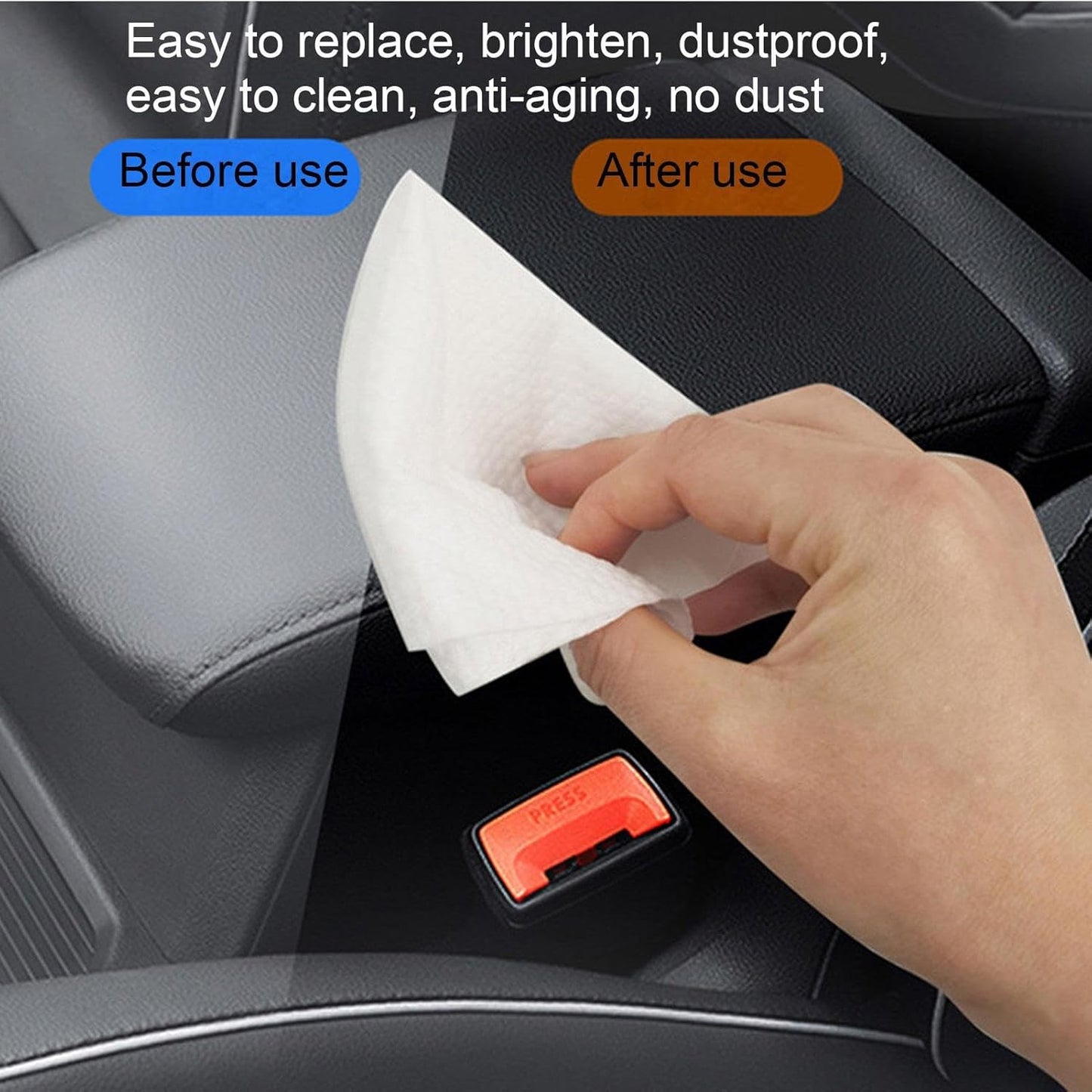 Car Leather Wipes (50 wipes)