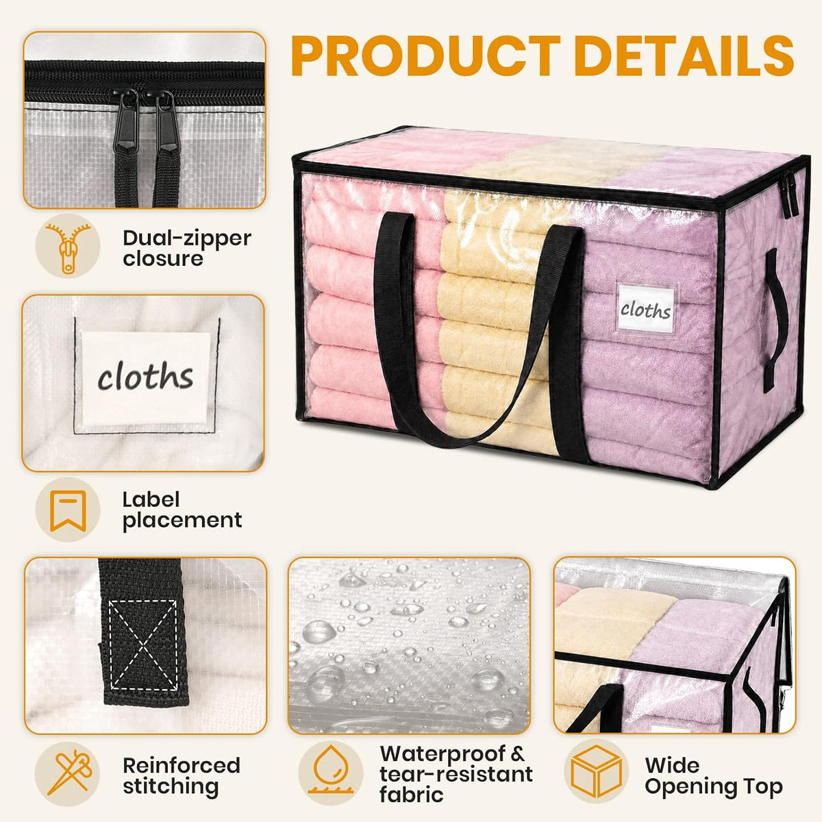 Transparent Large Storage Bag