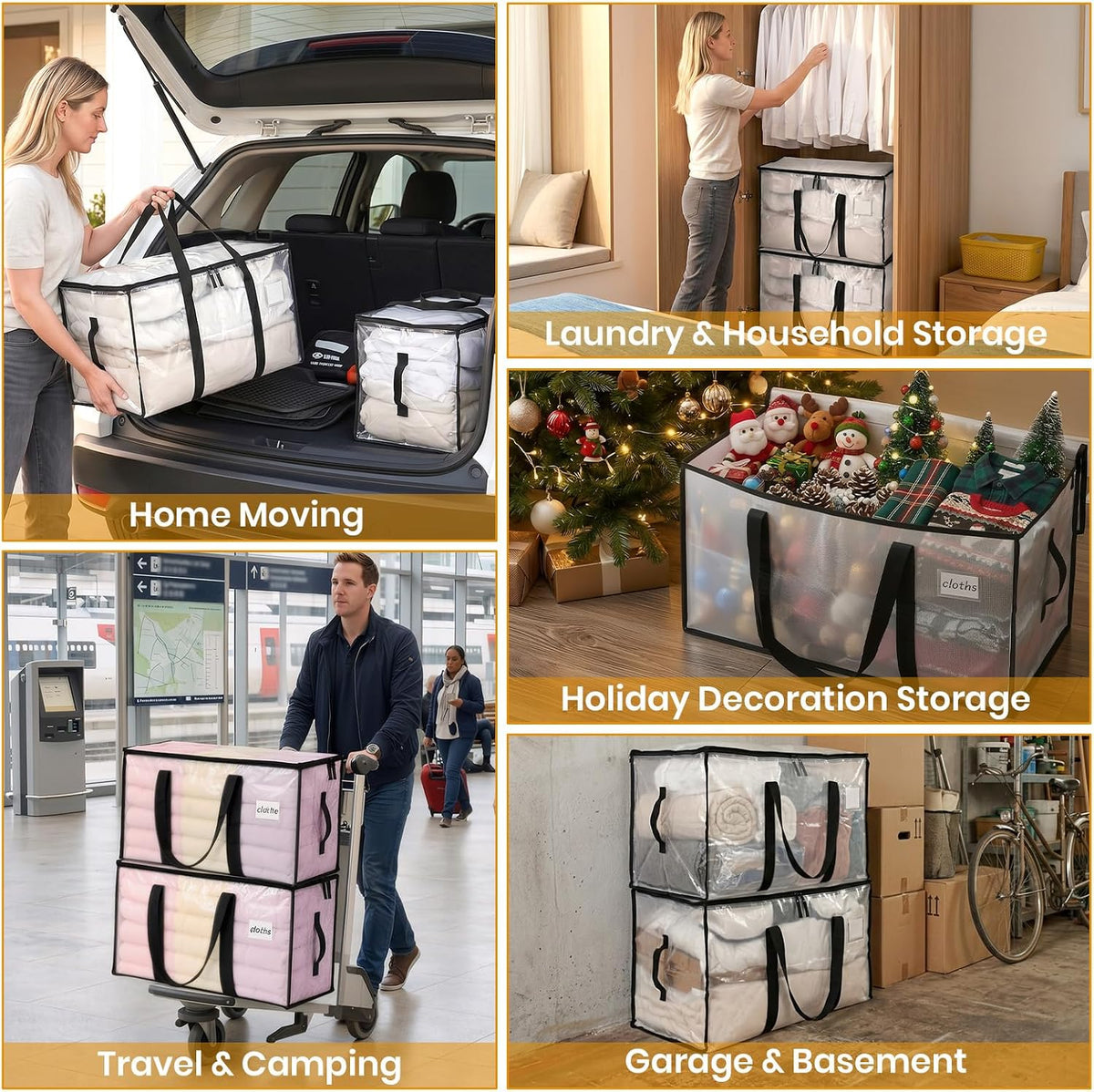 Transparent Large Storage Bag