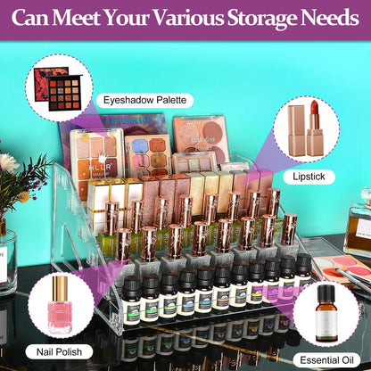Multilevel Acrylic Cosmetics Display