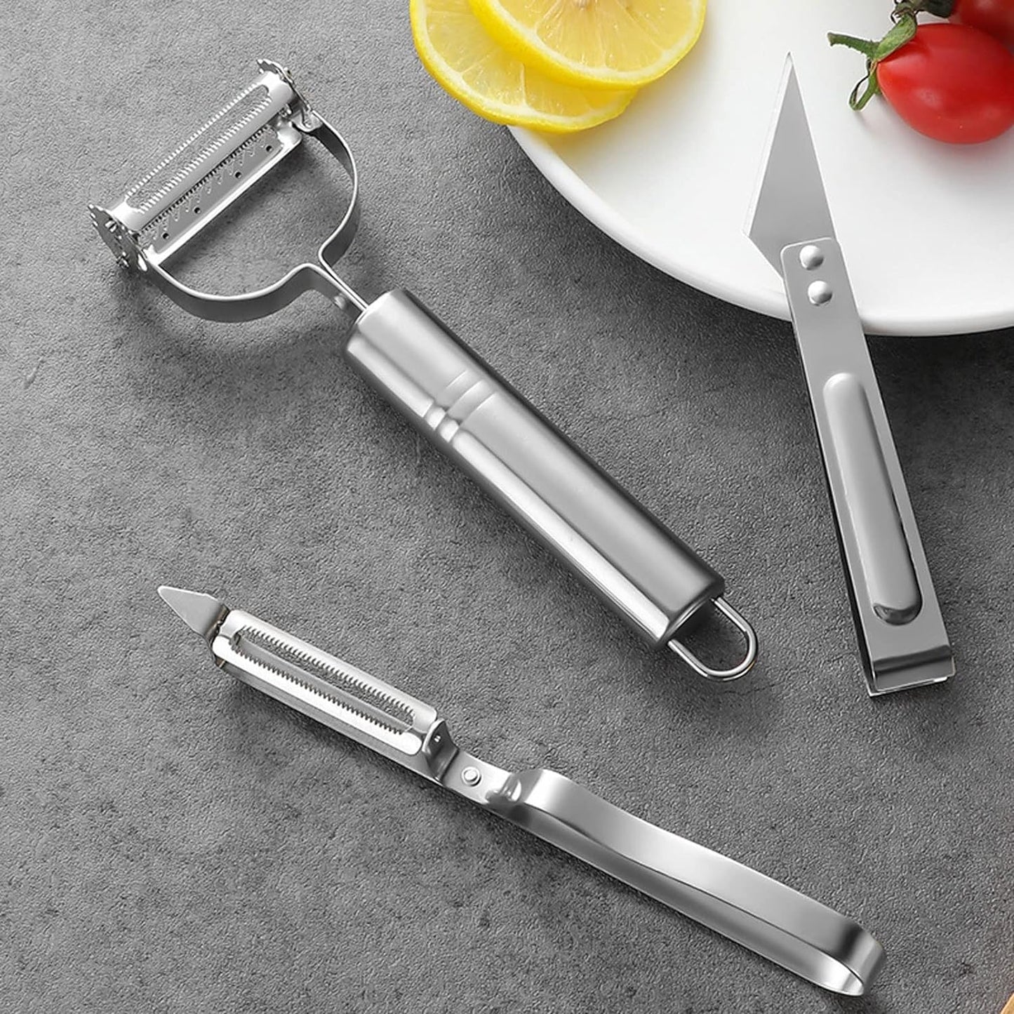 Multifunctional Vegetable Peeler & Slicer Stainless Steel