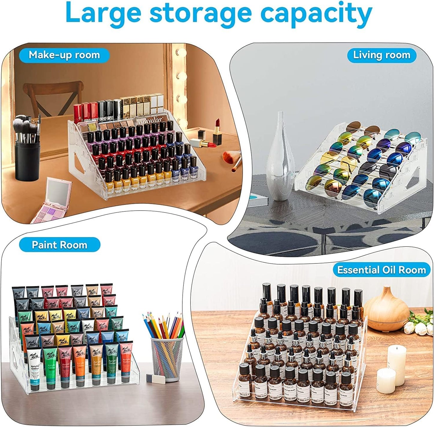 Multilevel Acrylic Cosmetics Display