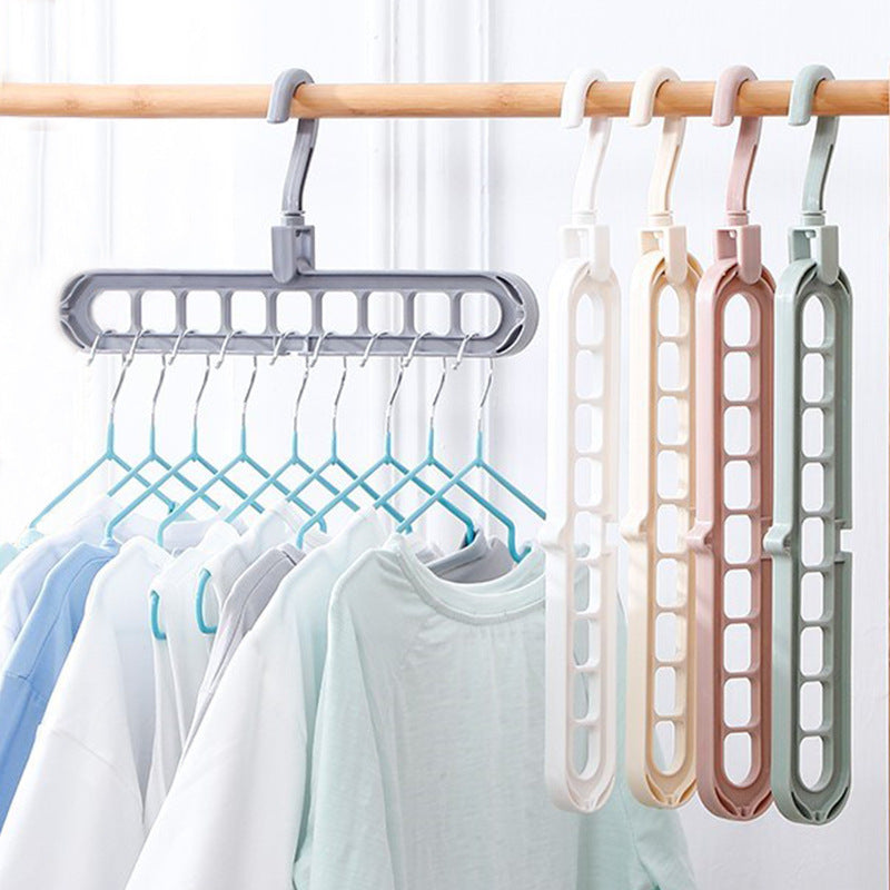 9-hole 360-degree rotating hanger organizer