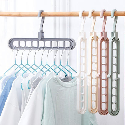 9-hole 360-degree rotating hanger organizer