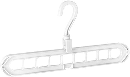 9 holes rotating hanger in white