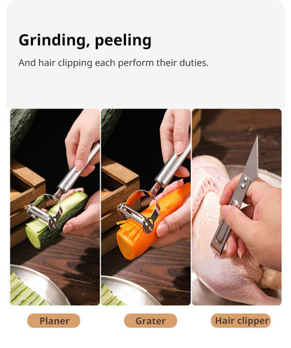 Multifunctional Vegetable Peeler & Slicer Stainless Steel