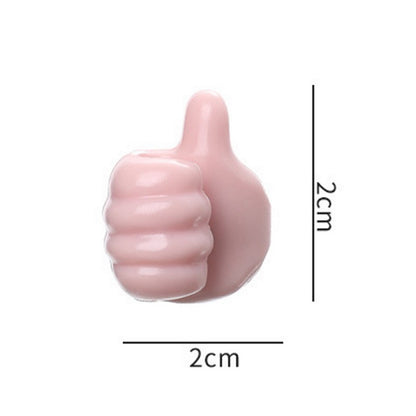 Multi-Purpose Thumb Hook     Self-Adhesive Wall Decoration Hook for Cable Clip Key Hat Makeup Brush, Home Office Wall Storage