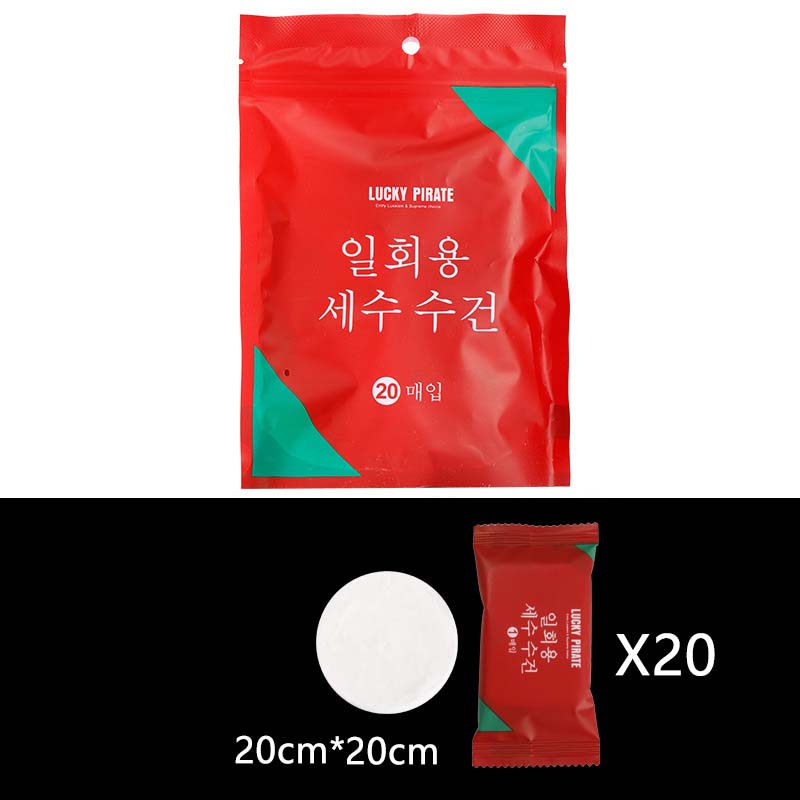 Compressed Magic Towel 20Pcs/Bag  Pure Cotton Compressed Portable Travel Facial Towel Washcloth Napkin Moistened Tissues