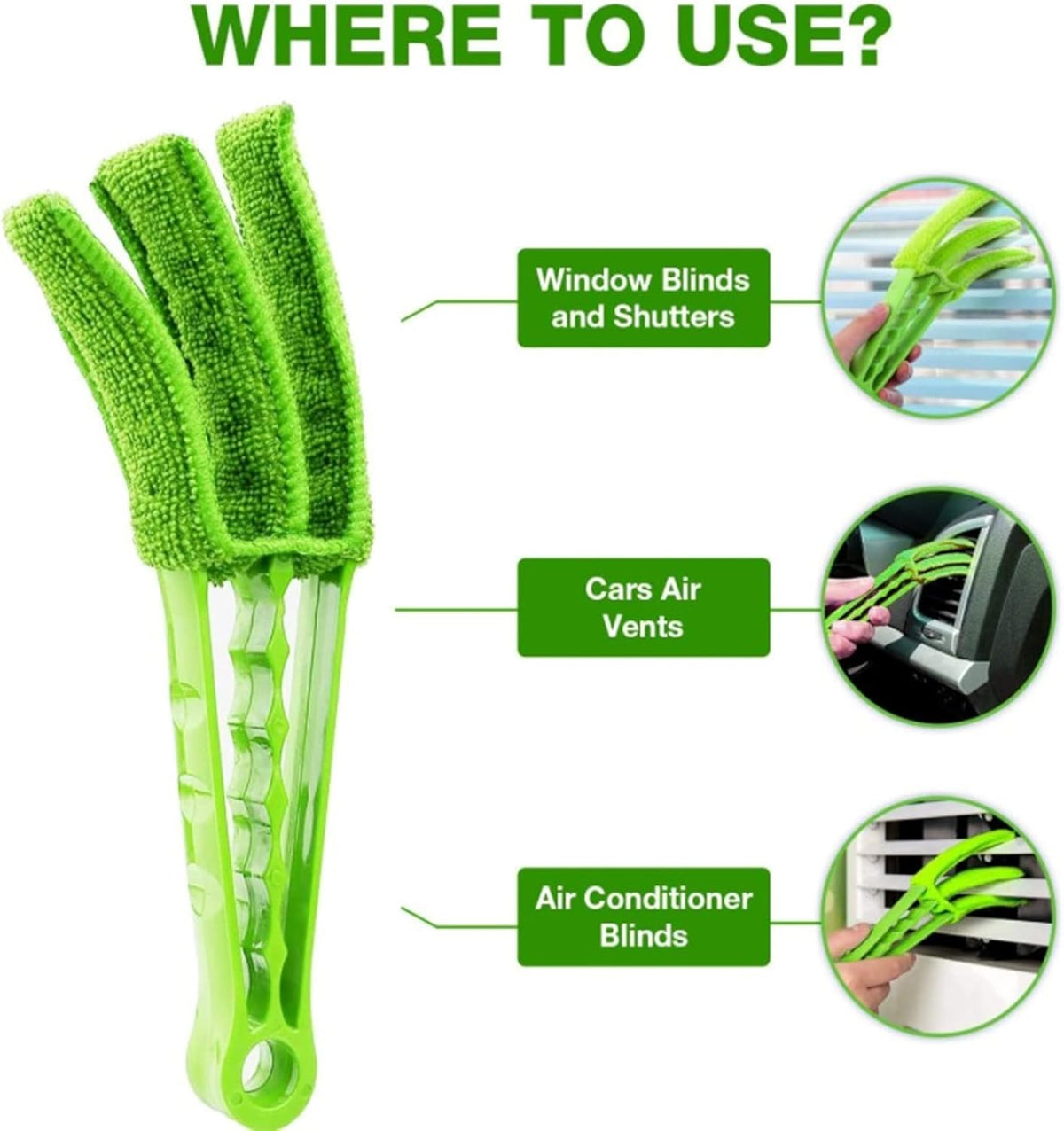 AC vent cleaning brush