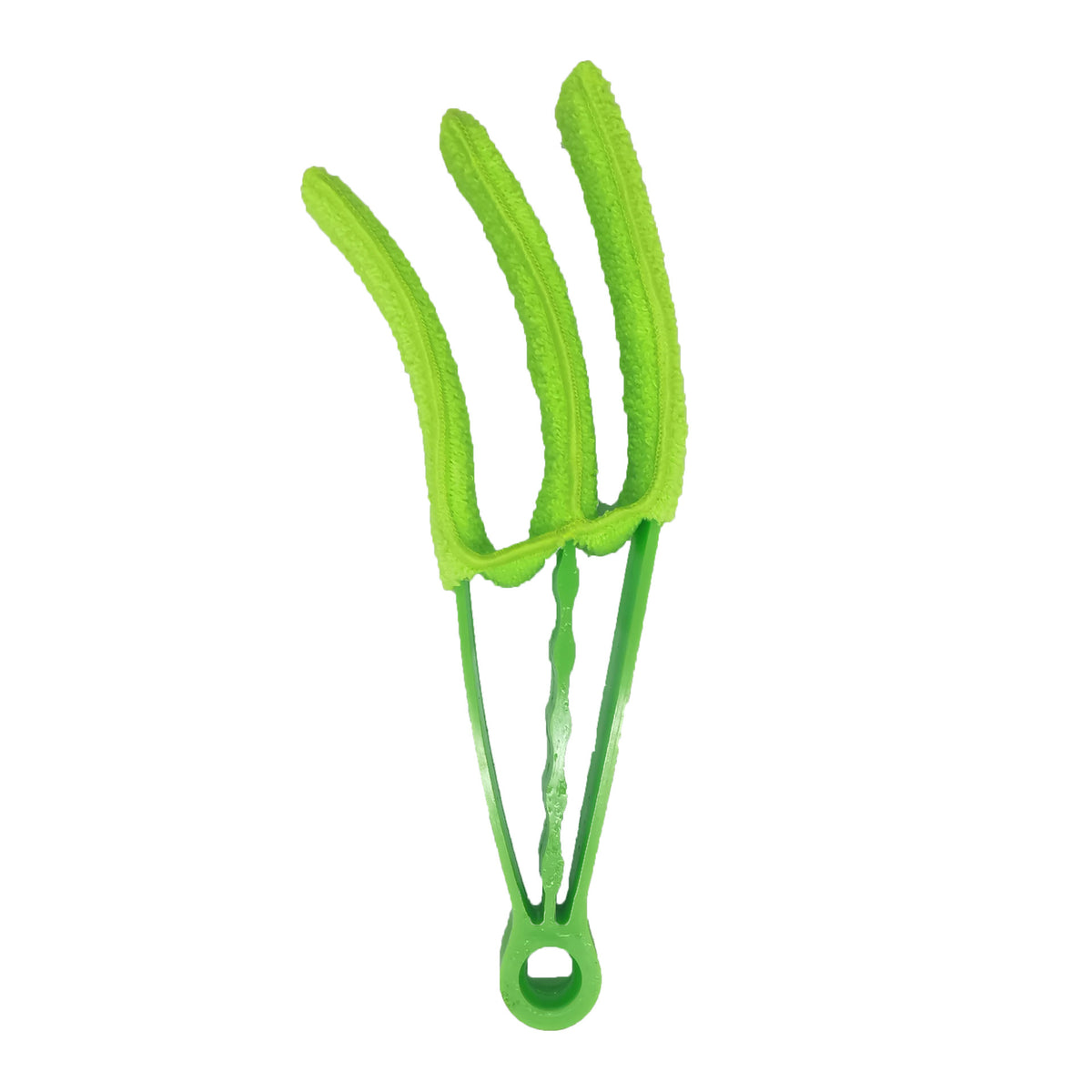 AC and blinds cleaning brush in green