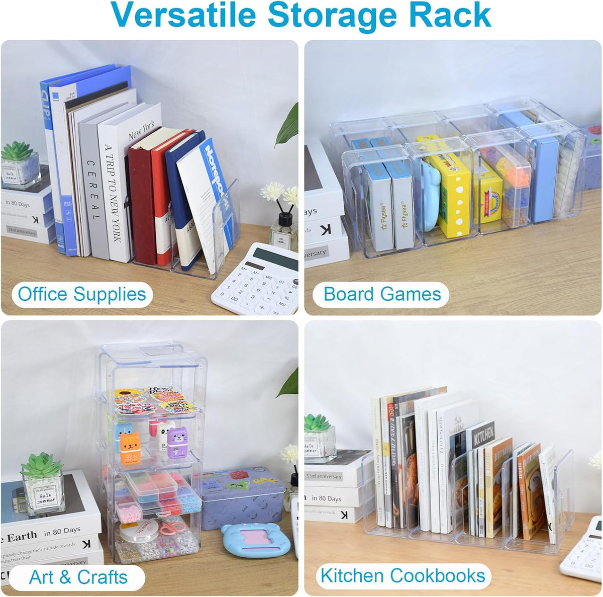 Durable acrylic handbag organizer with smooth rounded corners