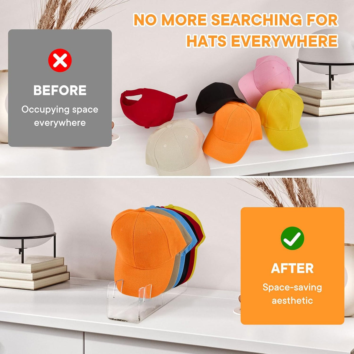 Clear cap display stand