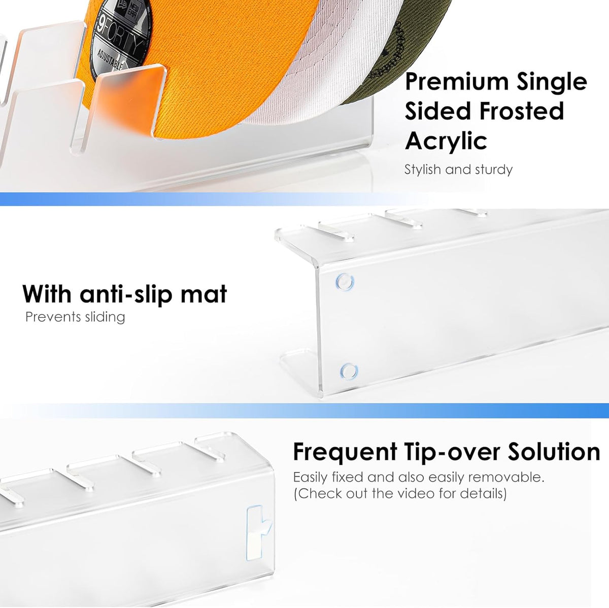 Acrylic hat stand for stores