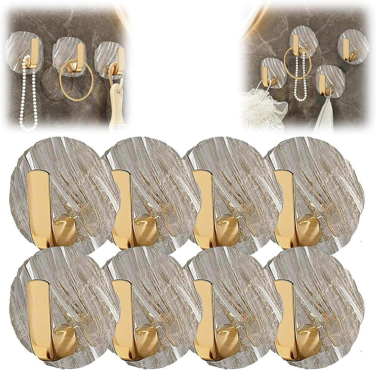 Elegant acrylic hooks for keys and bags