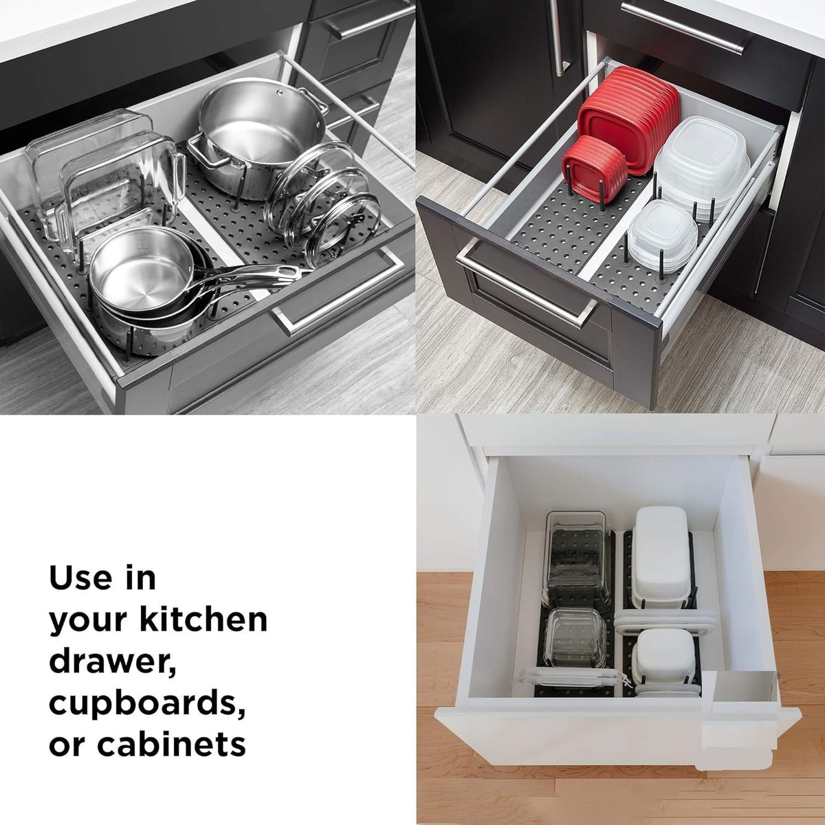 Plate rack for cabinets
