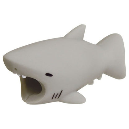 Animal cable protector, grey shark