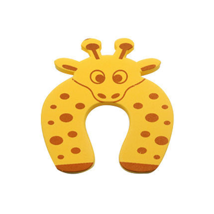 Anti pinch door stopper, giraffe design