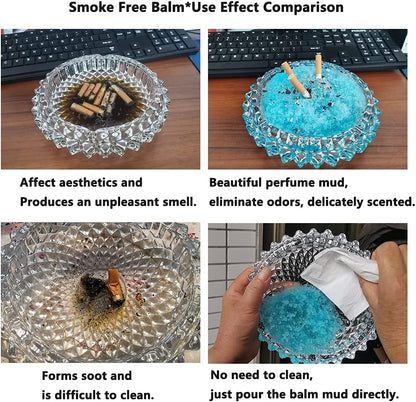 Ashtray sand that absorbs soot and reduces smoke odor