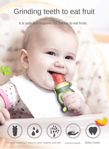 Baby fruit feeder pacifier for self-feeding
