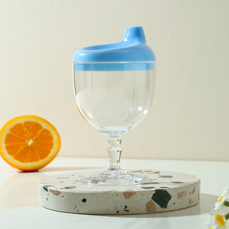 Baby plastic goblet cup in blue