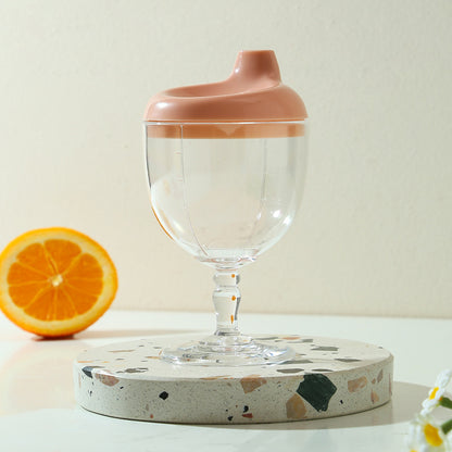 Baby plastic goblet cup in pink