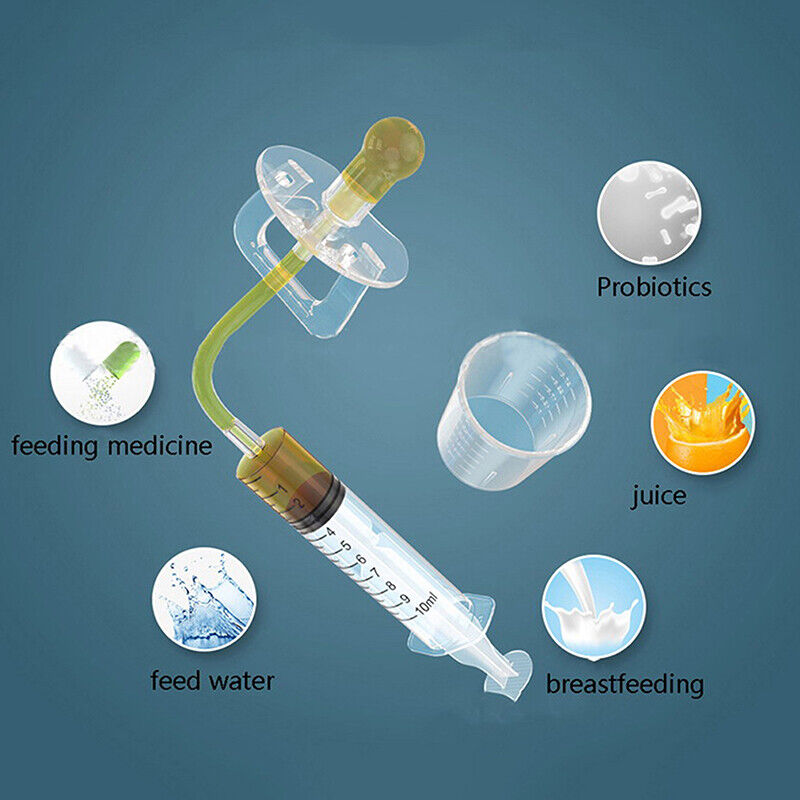 Pacifier syringe for newborns and babies