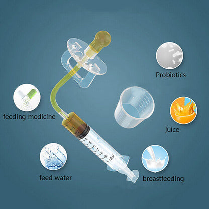 Pacifier syringe for newborns and babies