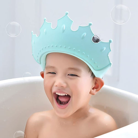 Baby shower cap in blue