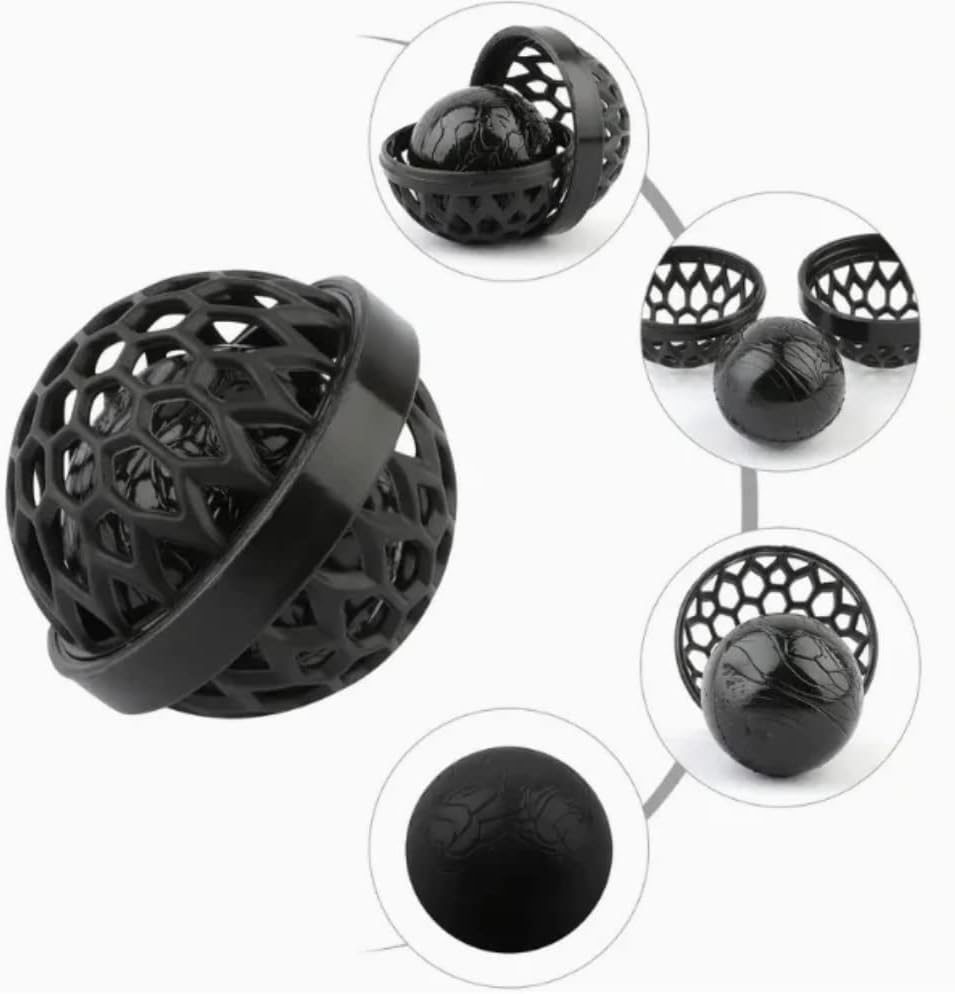 Bag cleaning ball for keeping purses tidy
