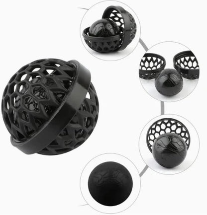 Bag cleaning ball for keeping purses tidy