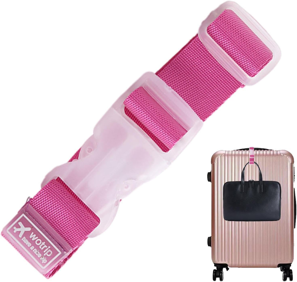 Adjustable luggage strap for travel bags