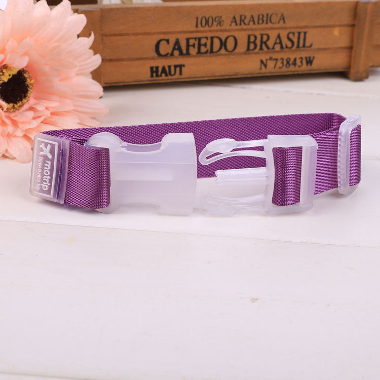 Bag luggage strap in purple