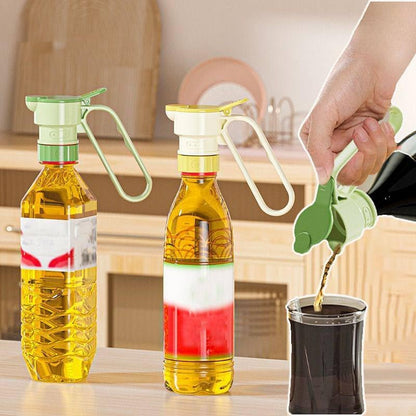 Kitchen bottle pourer