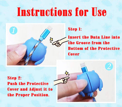 Cable protector as a cute phone accessory