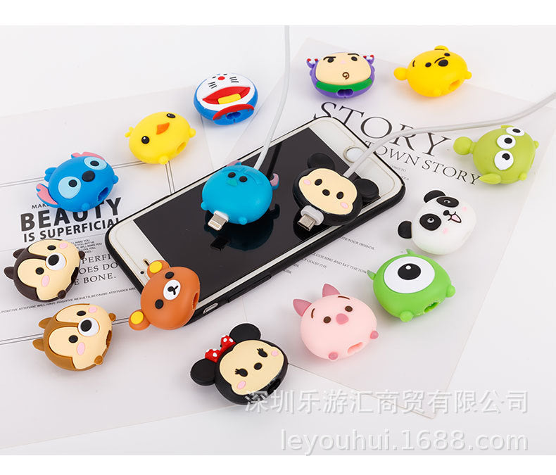 Colorful cartoon cable protectors