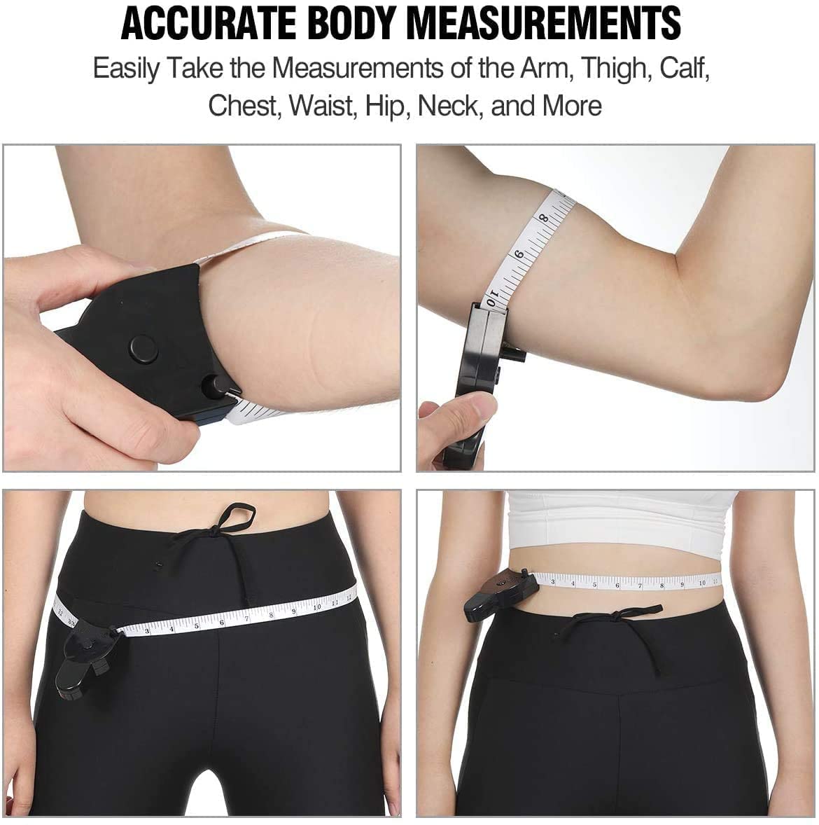 Body tape measure for measuring any part of the body