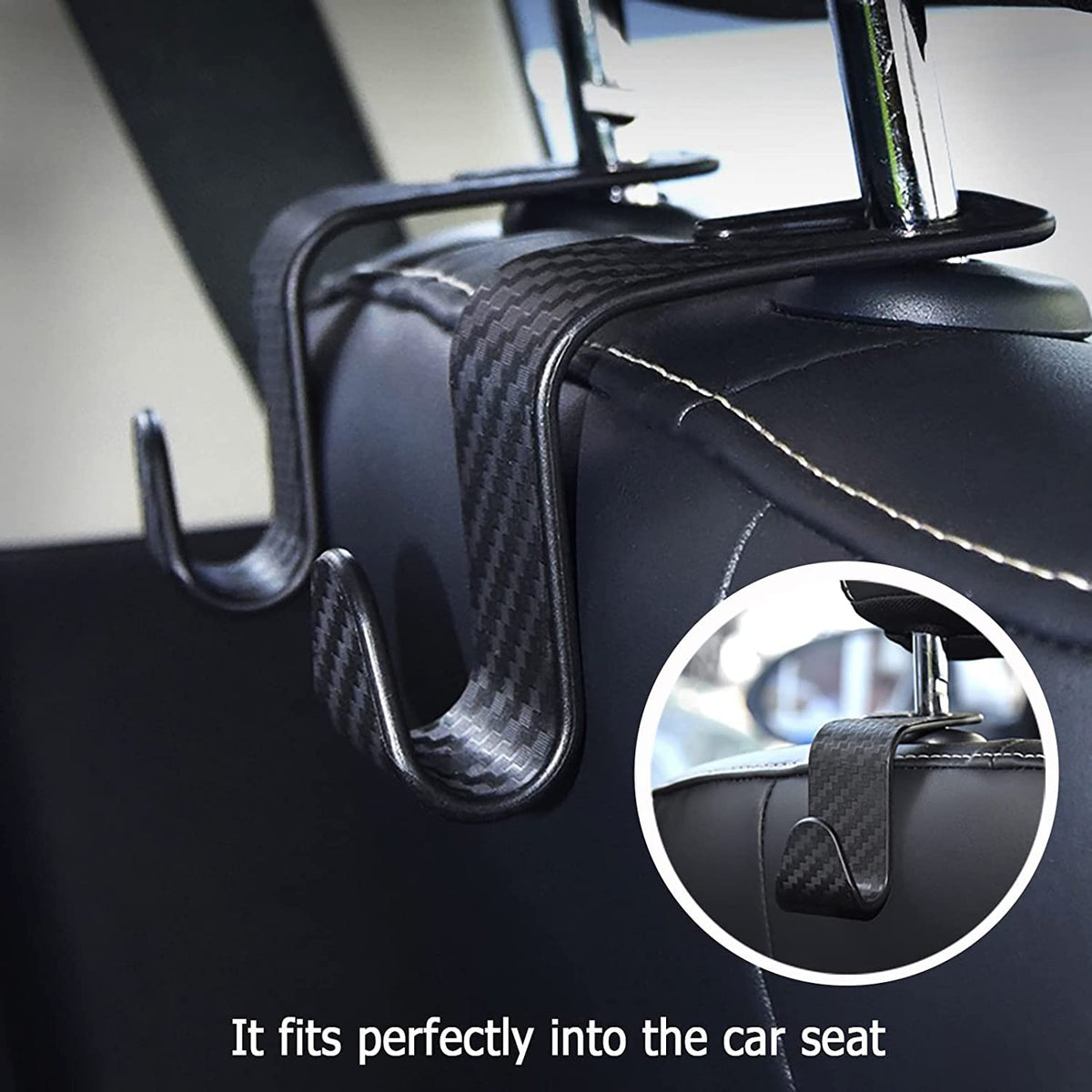 Backseat organizer hook